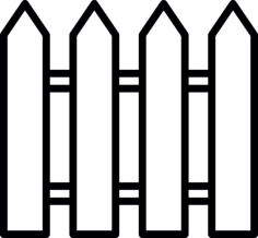Outdoor Fence Outline Svg File, Free Vectors File